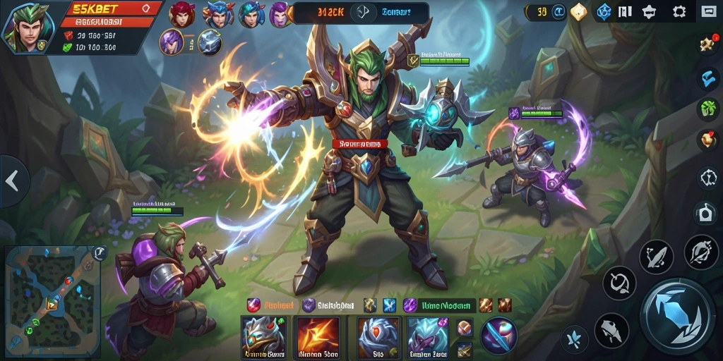 Tampilan gameplay mendebarkan dari 55KBET saat pertarungan berlangsung.