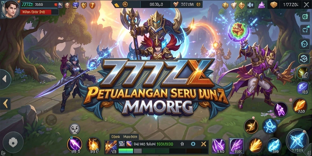 Tampilan gameplay seru di dunia petualangan MMORPG.