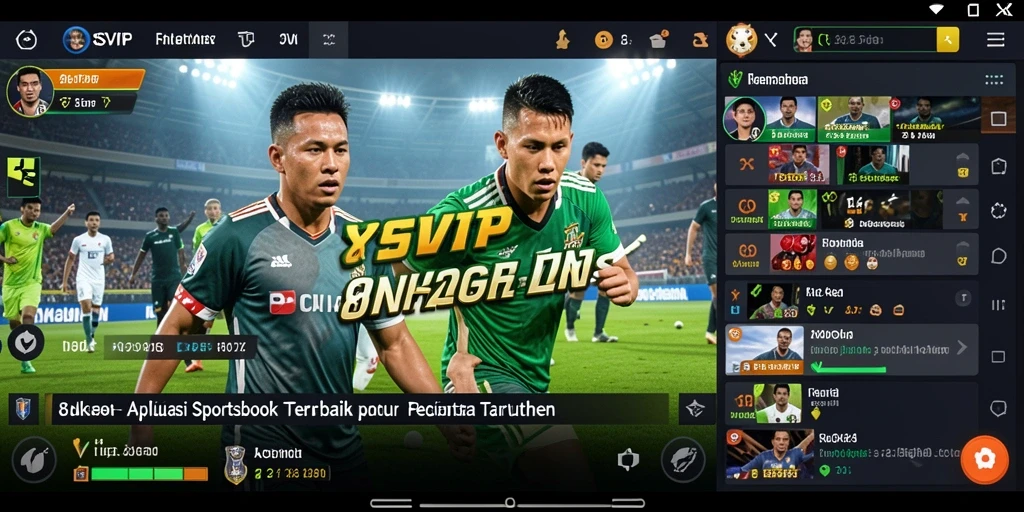 Tangkapan layar dari gameplay taruhan pada aplikasi Sportsbook 8SVIP.