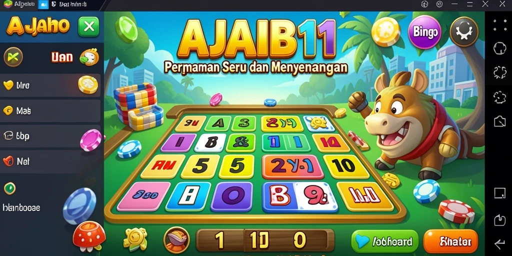 Tampilan gameplay AJAIB11 yang menarik dan penuh warna.