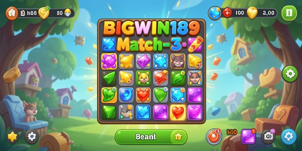 Tampilan gameplay seru dan penuh warna dari BIGWIN189.