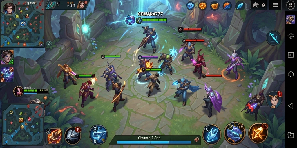 Tampilan gameplay seru dan kompetitif dalam CEMARA777.