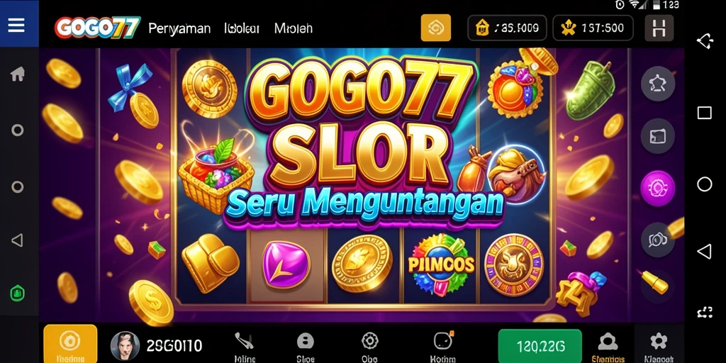 Tampilan permainan slot GOGO77 yang menarik dan penuh warna.