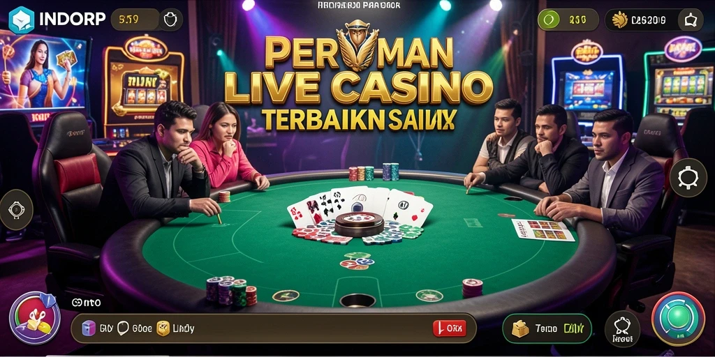 Tampilan gameplay Live Casino yang menarik dan interaktif di INDORP.