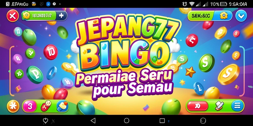 Tampilan menarik dari permainan Bingo di JEPANG77.