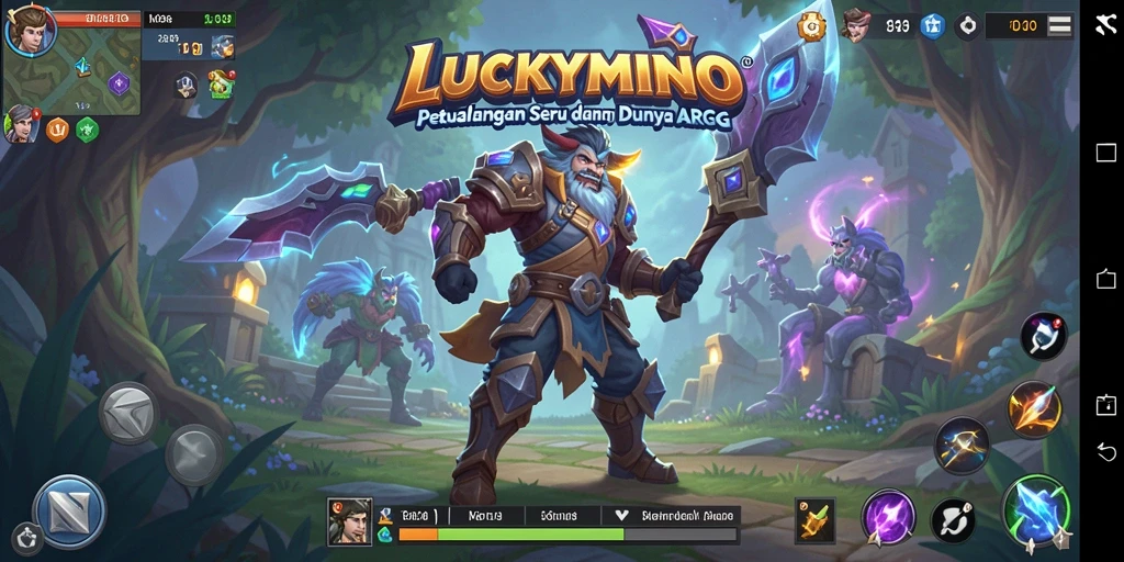 Tampilan gameplay LUCKYMINO yang menegangkan dan penuh aksi.