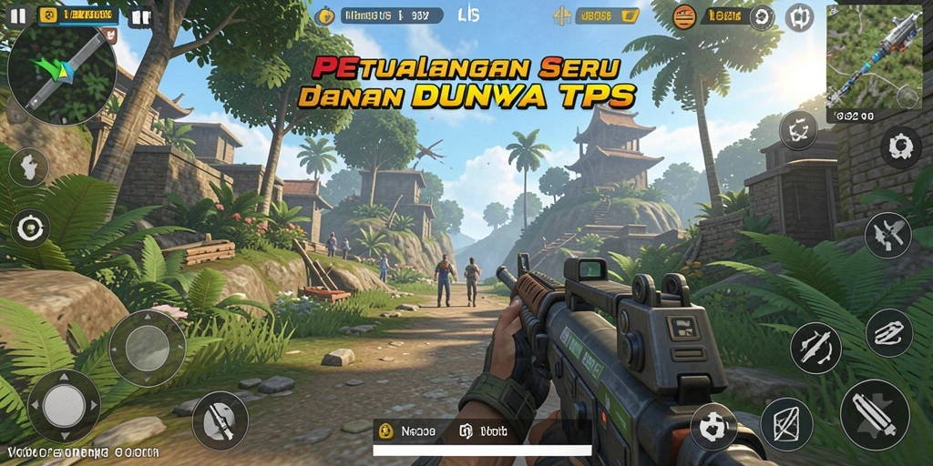 Tangkapan layar N32 menampilkan aksi seru dalam permainan TPS.