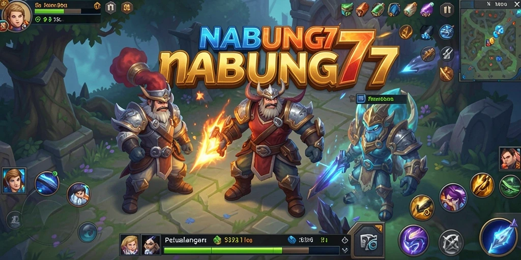 Screenshot NABUNG77 menampilkan aksi seru dalam permainan MMORPG.