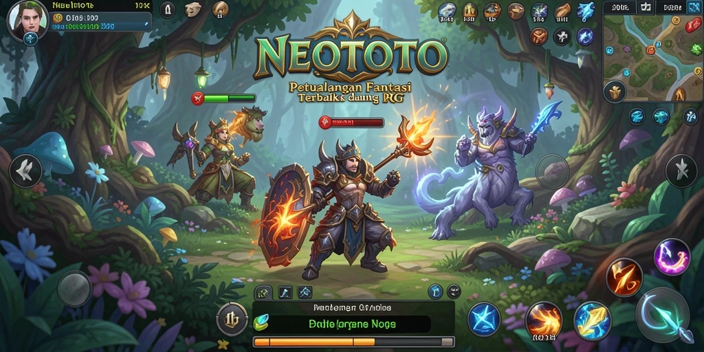 Tampilan menarik dari gameplay RPG yang menantang.