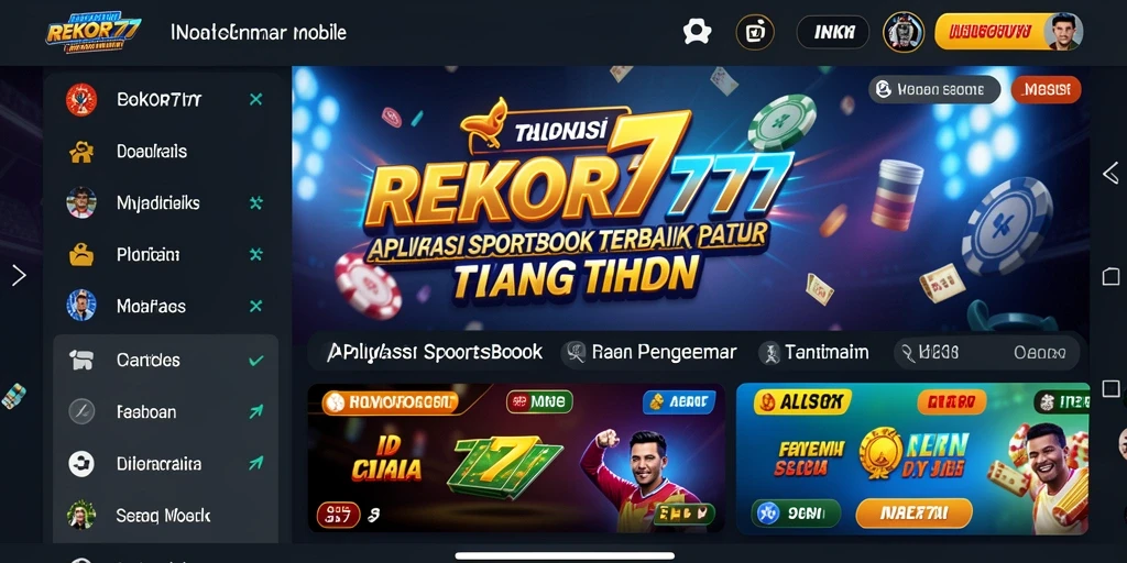Tampilan gameplay <strong>REKOR777</strong> yang menegangkan dalam aplikasi Sportsbook.