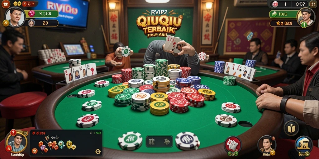Tampilan menakjubkan saat bermain QiuQiu di RVIP2.
