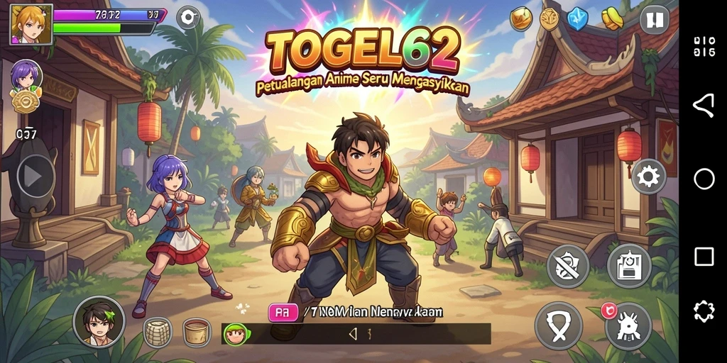 Tampilan gameplay TOGEL62 dengan karakter anime yang menarik.