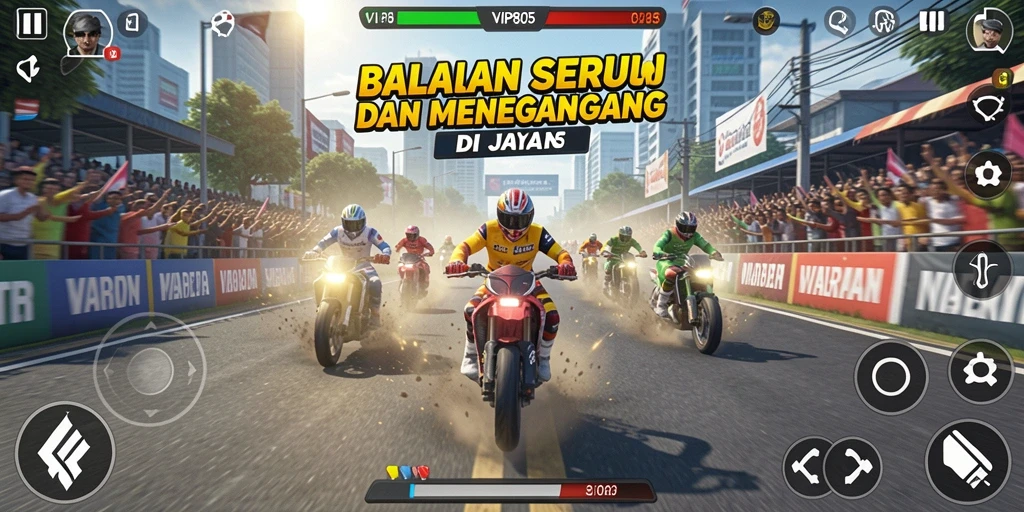 Gameplay seru dari balapan mobil di VIP805.