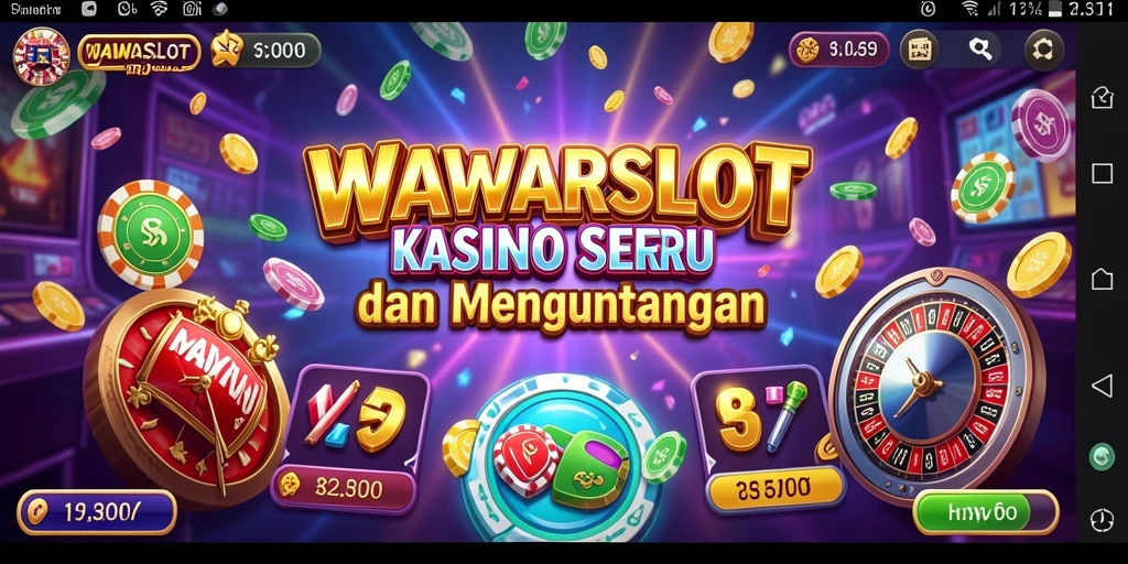 Screenshot WAWARSLOT menampilkan gameplay menarik dan beragam tema slot.