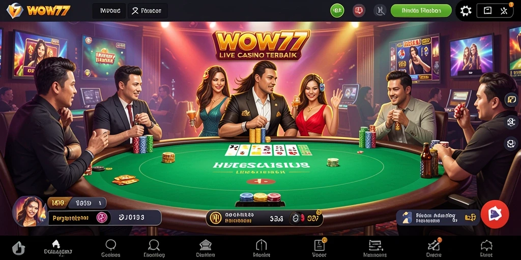 Gameplay WOW77 yang menarik dengan dealer langsung dan interaksi nyata.